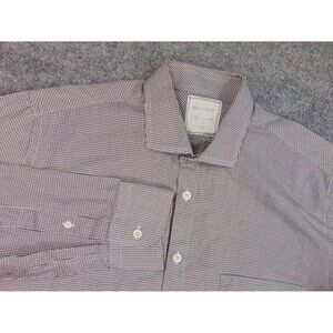 Billy Reid Shirt Mens Med Slim Cut Black‎ White Check Long Sleeve